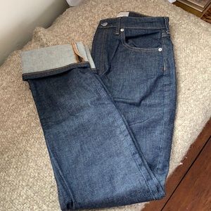 Everlane high rise straight jeans
